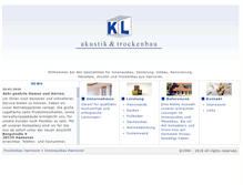 Tablet Screenshot of kl-akustik.de